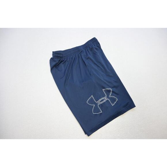 Under Armour Gym Shorts HeatGear Performance W/Pockets 9" INS Mens Large - Picture 1 of 7